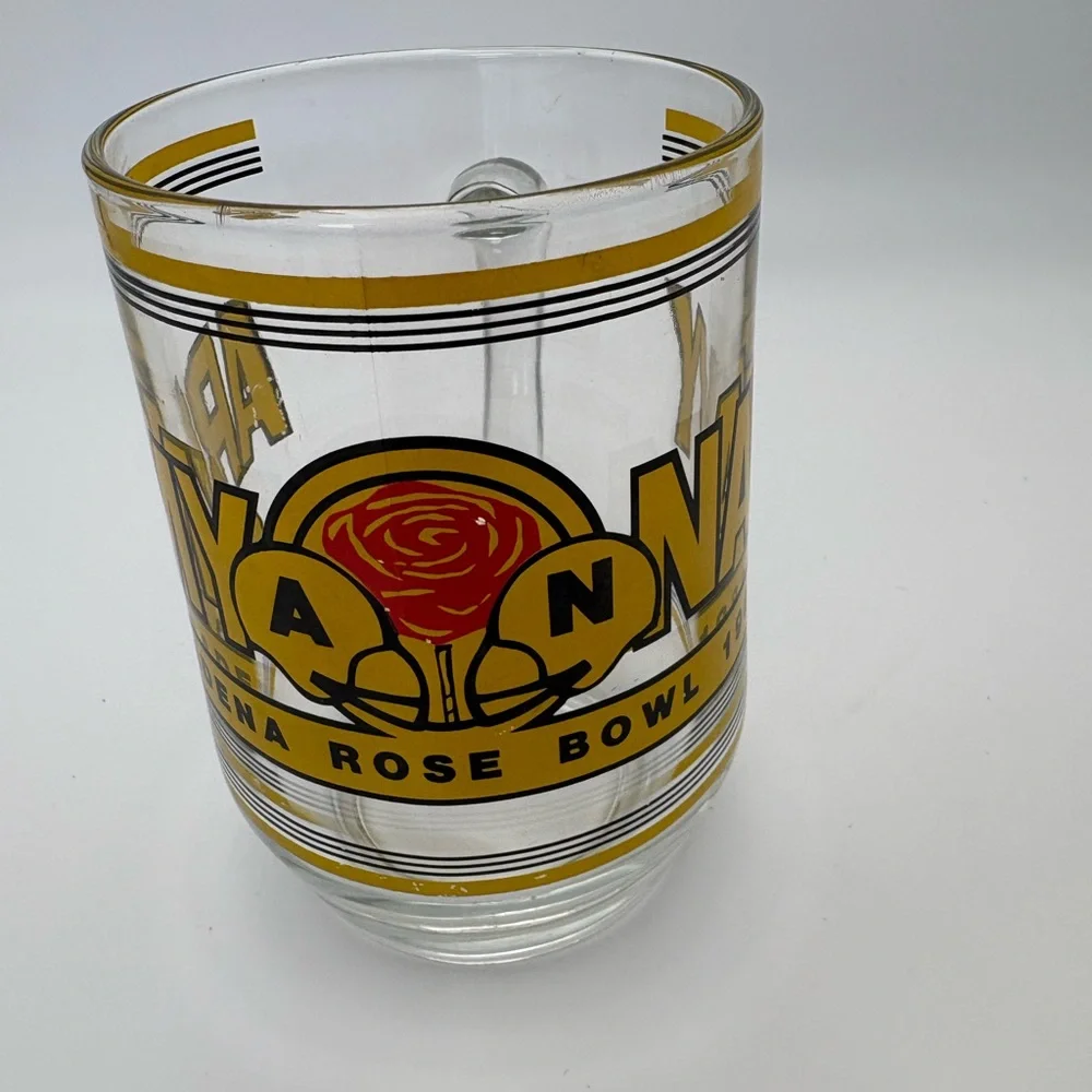 1983 Rose Bowl Clear Glass Mug Army v. Navy
